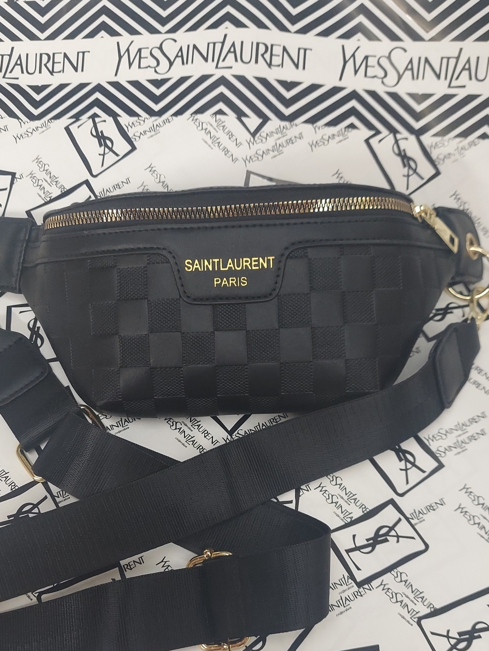 Ysl beauty cosmetic pouch to Convertible Bum/ Crossbody/Shoulder bag